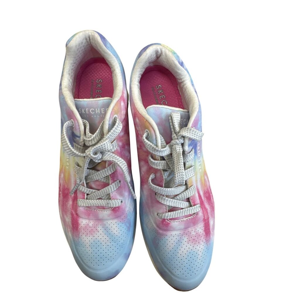 Skechers Womens Tie-Dye Athletic Sneakers Lace-Up Comfort Shoes 11 SKU 7707 - Picture 8 of 10